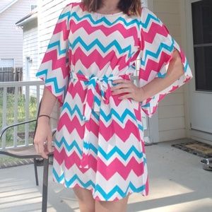 Geometric Stripe Dress
